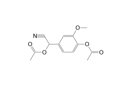 4-hydroxy-3-methoxymandelonitrile, diacetate