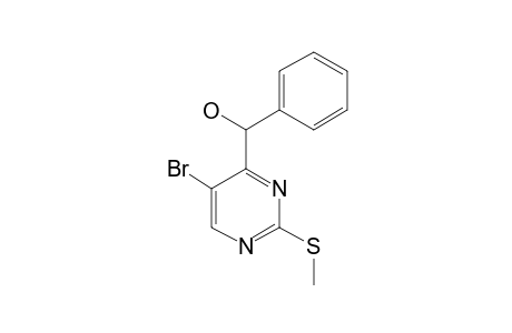 4-(ALPHA-HYDROXYBENZYL)-5-BROMO-2-METHYLTHIOPYRIMIDINE