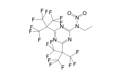 2-(N-Ethyl-N-nitroamino)-4,6-bis[2,2,2-trifluoro-1,1-bis(trifluoromethyl)ethyl]-1,3,5-triazine