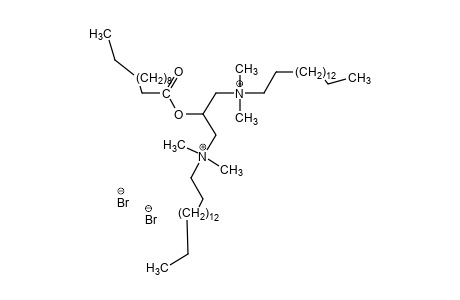 (2-hydroxytrimethylene)bis[dimethylhexadecylammonium]dibromide, laurate