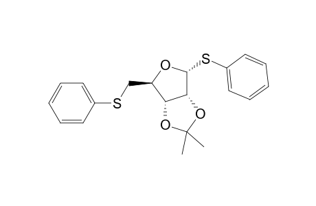 Phenyl 2,3-O-isopropylidene-5-S-phenyl-1,5-dithio-.alpha.-D-ribofuranoside