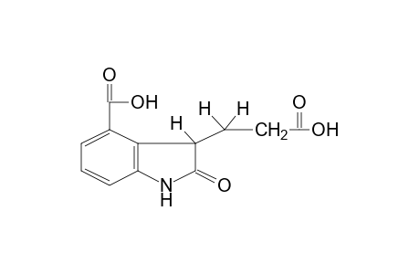 4-carboxy-2-oxo-3-indolinepropionic acid