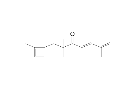 2,2,6-Trimethyl-1-(2-methyl-cyclobut-2-enyl)-hepta-4,6-dien-3-one