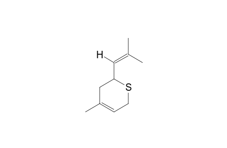 3,6-DIHYDRO-4-METHYL-2-(2-METHYLPROP-1-ENYL)-2H-THIOPYRANE