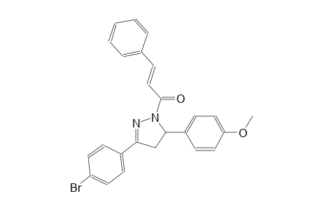 3-(4-bromophenyl)-5-(4-methoxyphenyl)-1-[(2E)-3-phenyl-2-propenoyl]-4,5-dihydro-1H-pyrazole