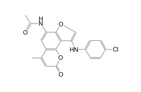 N-[9-(4-chloroanilino)-4-methyl-2-oxo-2H-furo[2,3-h]chromen-6-yl]acetamide