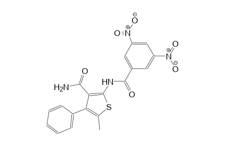 2-[(3,5-dinitrobenzoyl)amino]-5-methyl-4-phenyl-3-thiophenecarboxamide