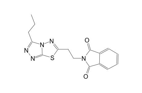 2-[2-(3-propyl[1,2,4]triazolo[3,4-b][1,3,4]thiadiazol-6-yl)ethyl]-1H-isoindole-1,3(2H)-dione