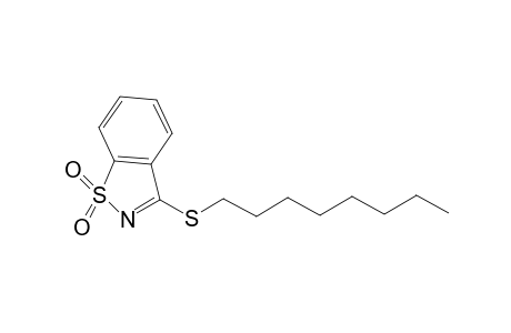 3-(octylthio)-1,2-benzisothiazole, 1,1-dioxide