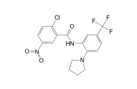 2-Chloro-5-nitro-N-(2-pyrrolidin-1-yl-5-trifluoromethyl-phenyl)-benzamide