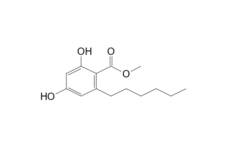 2,4-Dihydroxy-6-n-hexylbenzoic acid, methyl ester