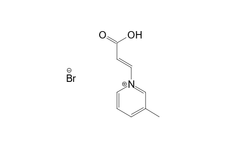 1-[(E)-2-Carboxy-1-ethenyl]-3-methylpyridinium bromide