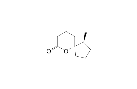 6-Oxaspiro[4.5]decan-7-one, 1-methyl-, trans-