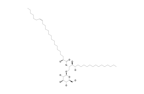 CATACEREBrOSIDE-B;1-O-BETA-D-GLUCOPYRANOSYL-(2S,3S,4R)-2-[(2'R,17'Z)-2'-HYDROXY-17'-TETRACOSENOYLAMINO]-OCTADECANE-1,3,4-TRIOL