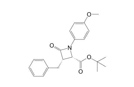 (2S,3S)-1-(4-methoxyphenyl)-4-oxo-3-(phenylmethyl)-2-azetidinecarboxylic acid tert-butyl ester