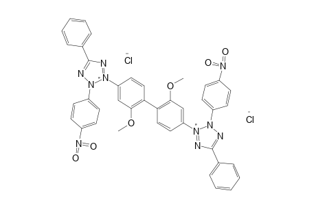 3,3'-(3,3'-DIMETHOXY-4,4'-BIPHENYLYLENE)BIS[2-(p-NITROPHENYL)-5-PHENYL-2H-TETRAZOLIUM] DICHLORIDE