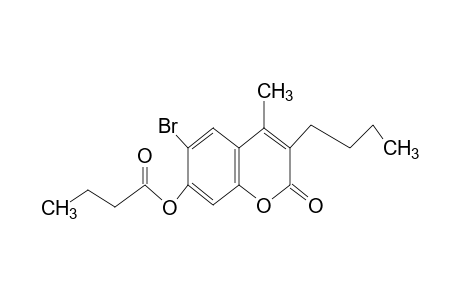 6-bromo-3-butyl-7-hydroxy-4-methylcoumarin, butyrate