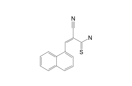 2-Cyano-3-(1-naphthyl)prop-2-enethioamide