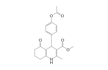 4-(4-acetoxyphenyl)-5-keto-2-methyl-4,6,7,8-tetrahydro-1H-quinoline-3-carboxylic acid methyl ester