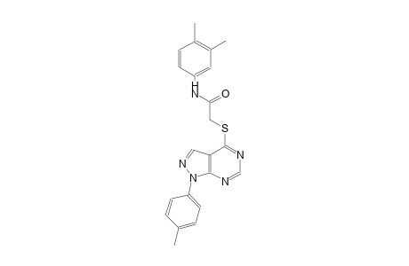 N-(3,4-dimethylphenyl)-2-{[1-(4-methylphenyl)-1H-pyrazolo[3,4-d]pyrimidin-4-yl]sulfanyl}acetamide