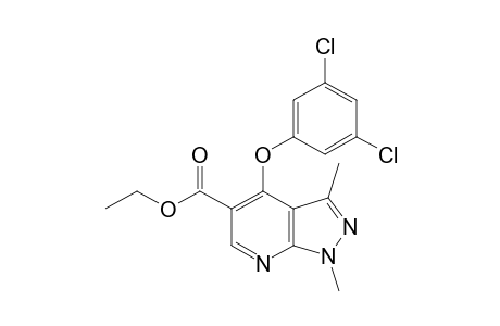 4-(3,5-dichlorophenoxy)-1,3-dimethyl-1H-pyrazolo[3,4-b]pyridine-5-carboxylic acid, ethyl ester