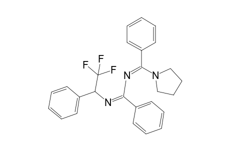 N-[(Phenyl)(pyrrolidin-1-yl)methylene]-N'-(2,2,2-trifluoro-1-phenylethyl)benzamidine