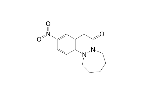 10-nitro-1,2,3,4,5,8-hexahydro-[1,2]diazepino[1,2-a]cinnolin-7-one