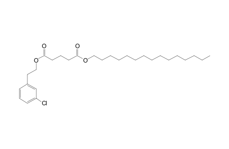 Glutaric acid, 2-(3-chlorophenyl)ethyl pentadecyl ester