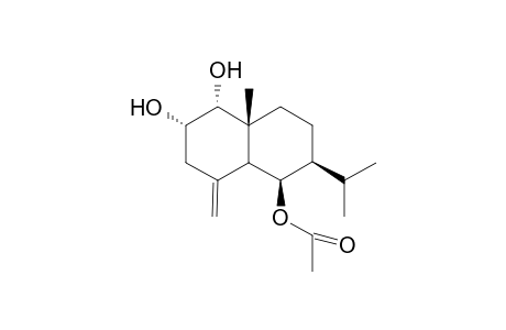 6.beta.-(Acetoxy)-eudesm-4(15)-en-1.alpha.,2.alpha.-diol