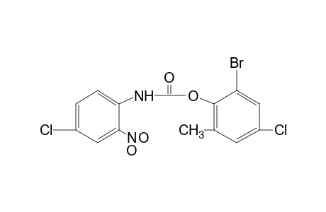4-chloro-2-nitrocarbanilic acid, 6-bromo-4-chloro-o-tolyl ester