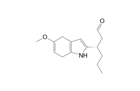 (S)-3-(5-methoxy-4,7-dihydro-1H-indol-2-yl)hexanal