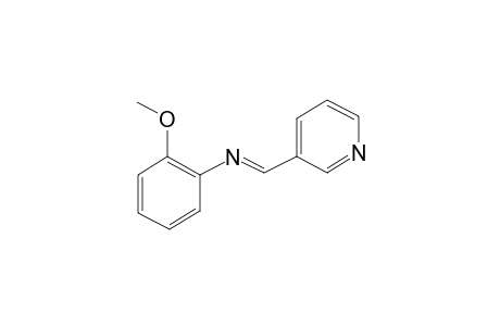 Benzenamine, 2-methoxy-N-(3-pyridinylmethylene)-