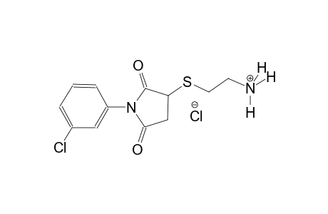 2-{[1-(3-chlorophenyl)-2,5-dioxo-3-pyrrolidinyl]sulfanyl}ethanaminium chloride