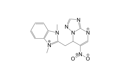 7-((1,3-dimethyl-1H-benzo[d]imidazol-3-ium-2-yl)methyl)-6-nitro-7H-[1,2,4]triazolo[1,5-a]pyrimidin-4-ide