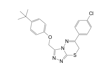 3-(4-tert-butyl-phenoxymethyl)-6-(4-chloro-phenyl)-7H-[1,2,4]triazolo[3,4-b][1,3,4]thiadiazine