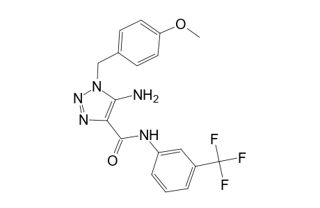 1H-1,2,3-triazole-4-carboxamide, 5-amino-1-[(4-methoxyphenyl)methyl]-N-[3-(trifluoromethyl)phenyl]-