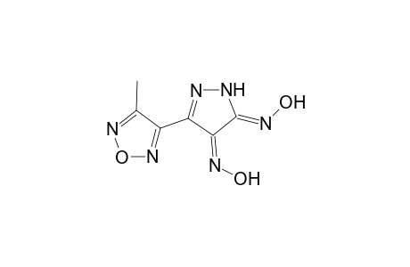 (4Z,5Z)-3-(4-Methyl-1,2,5-oxadiazol-3-yl)-1H-pyrazole-4,5-dione dioxime