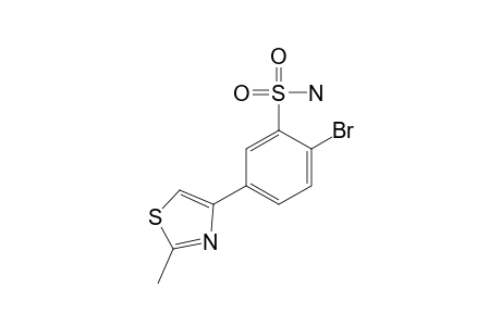 2-bromo-5-(2-methyl-4-thiazolyl)benzenesulfonamide