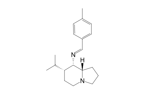 (7R,8S,8as)-8-( 4'-Methylbenzylideneamino)-7-isopropyl indolizidine