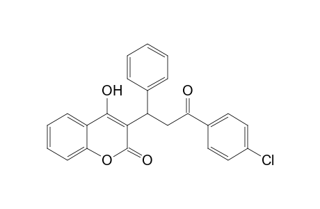 4-Hydroxy-3-[1'-phenyl-2'-(p-chlorobenzoyl)ethyl]-2H-benzopyran-2-one