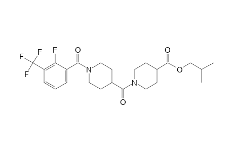 Isonipecotinoylisonipecotic acid, N'-(2-fluoro-3-trifluoromethylbenzoyl)-, isobutyl ester