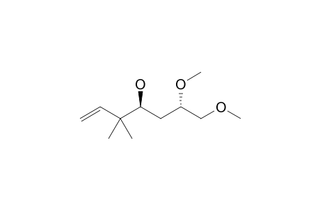 (2S,4S)-1,2-Dimethoxy-5,5-dimethylhept-6-en-4-ol