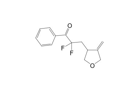 2,2-bis(fluoranyl)-3-(4-methylideneoxolan-3-yl)-1-phenyl-propan-1-one