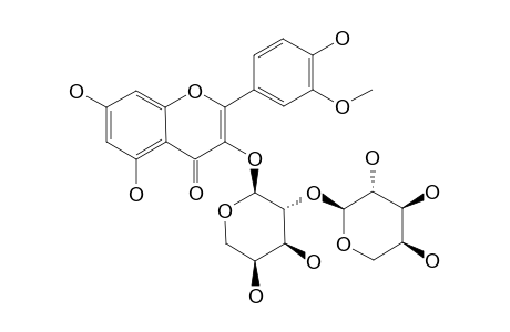 3-O-[ALPHA-L-ARABINOPYRANOSYL-(1->2)-ALPHA-L-ARABINOPYRANOSYL)]-3'-O-METHYL-QUERCETIN