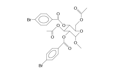 Methyl 3,6-di-O-acetyl-2,4-bis(O-[4-bromo-benzoyl]).alpha.-D-glucopyranoside