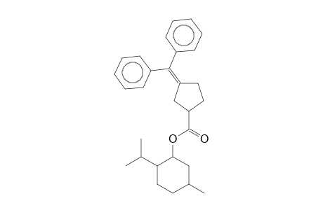 Cyclopentanecarboxylic acid, 3-(diphenylmethylene)-, menthyl ester