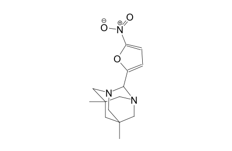 1,3-Diazatricyclo[3.3.1.1(3,7)]decane, 5,7-dimethyl-2-(5-nitro-2-furanyl)-