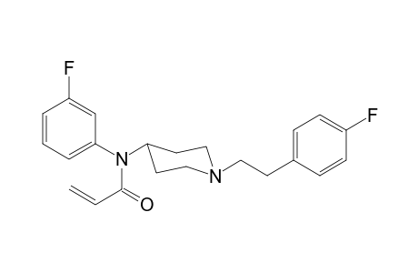 N-(3-Fluorophenyl)-N-(1-[2-(4-fluorophenyl)ethyl]piperidin-4-yl)prop-2-enamide