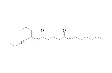 Glutaric acid, 2,7-dimethyloct-5-yn-7-en-4-yl hexyl ester