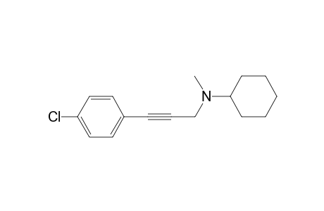 N-(3-(4-chlorophenyl)prop-2-yn-1-yl)-N-methylcyclohexanamine